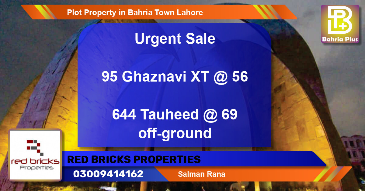 Residential Plot for Sale in Bahria Town, Lahore - (BP-81510)