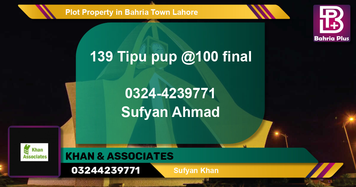 Residential Plot for Sale in Bahria Town, Lahore - (BP-81541)