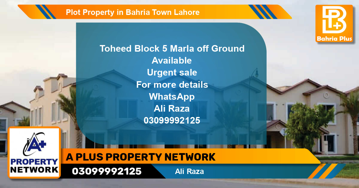 Residential Plot for Sale in Bahria Town, Lahore - (BP-81550)