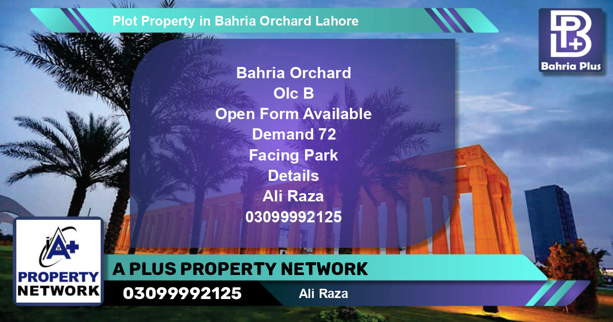 Residential Plot for Sale in Bahria Orchard, Lahore - (BP-81553)