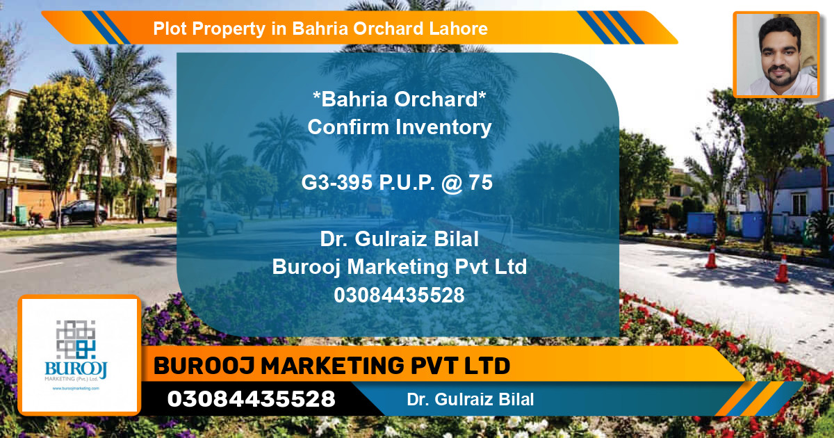 Residential Plot for Sale in Bahria Orchard, Lahore - (BP-81577)