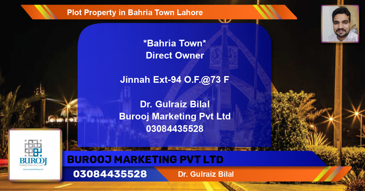 Residential Plot for Sale in Bahria Town, Lahore - (BP-81578)