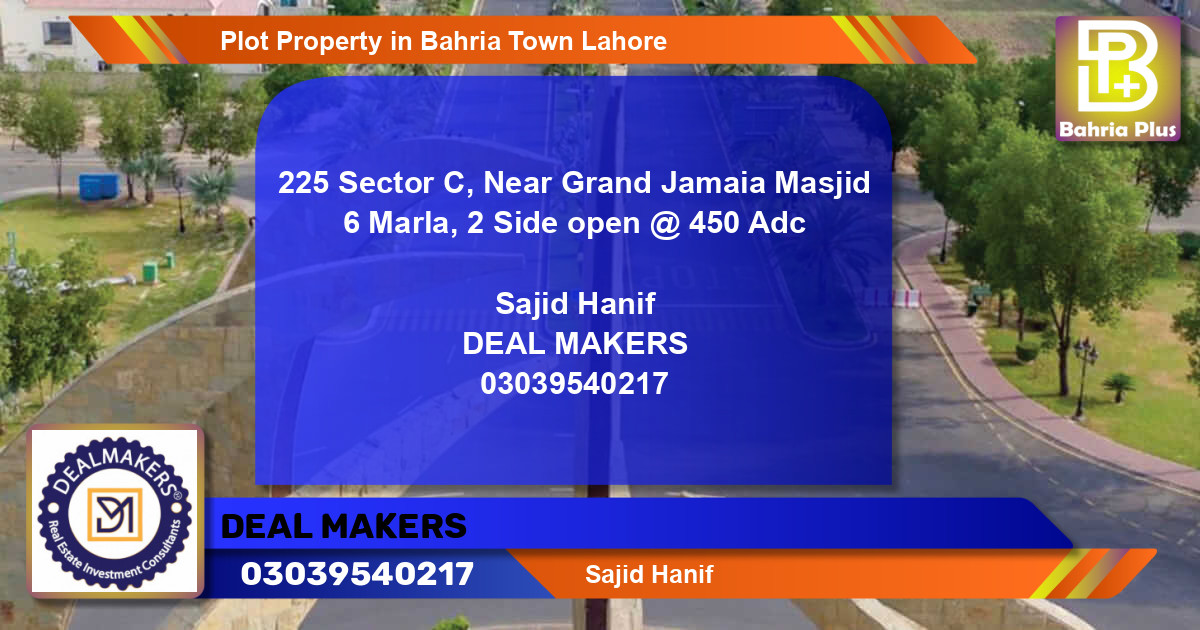 Residential Plot for Sale in Bahria Town, Lahore - (BP-81586)