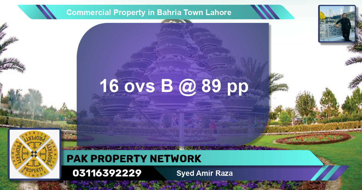 Commercial Property for Sale in Bahria Town, Lahore - (BP-81615)