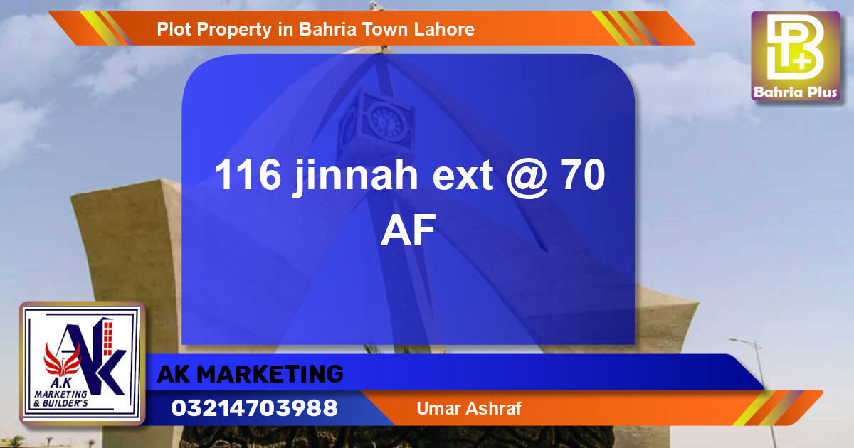 Residential Plot for Sale in Bahria Town, Lahore - (BP-81627)