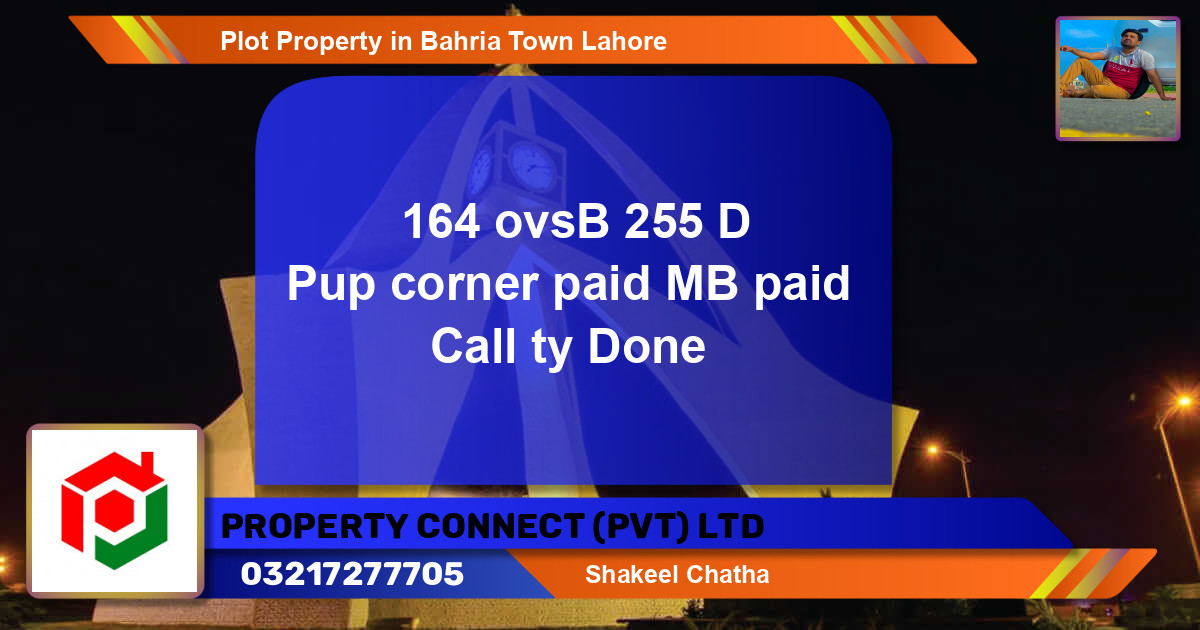 Residential Plot for Sale in Bahria Town, Lahore - (BP-81634)