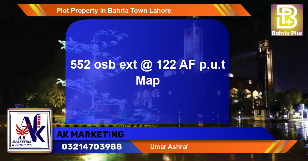 Residential Plot for Sale in Bahria Town, Lahore - (BP-81638)