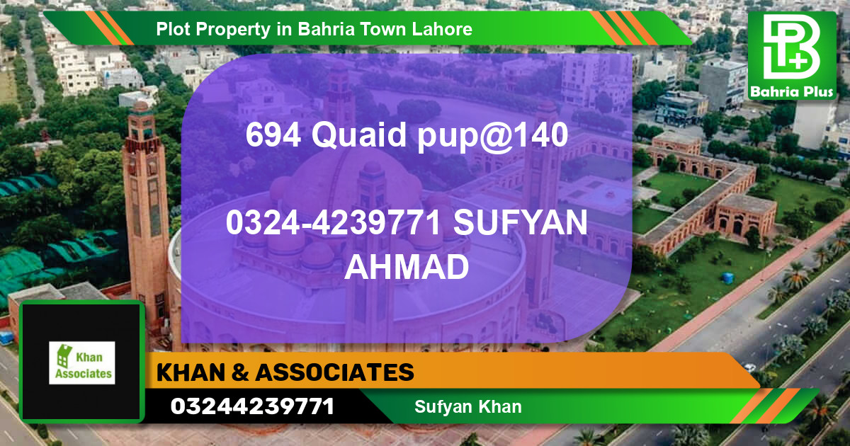 Residential Plot for Sale in Bahria Town, Lahore - (BP-81639)