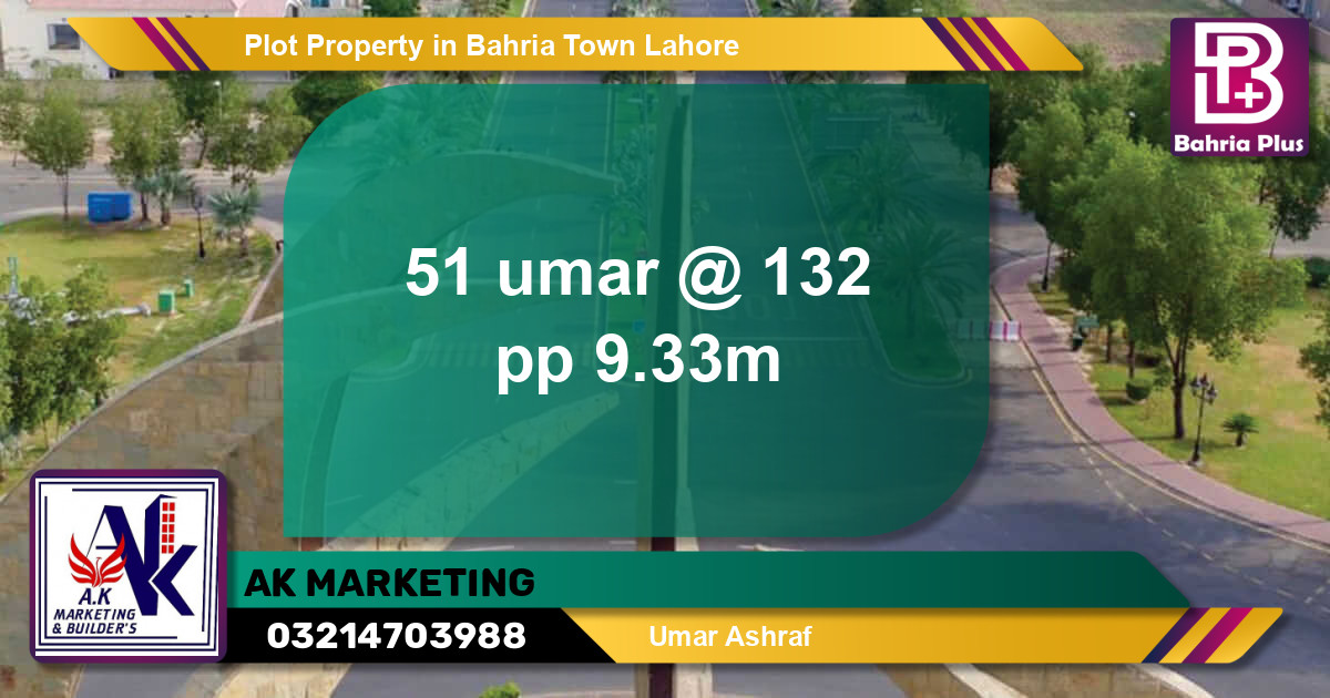 Residential Plot for Sale in Bahria Town, Lahore - (BP-81644)