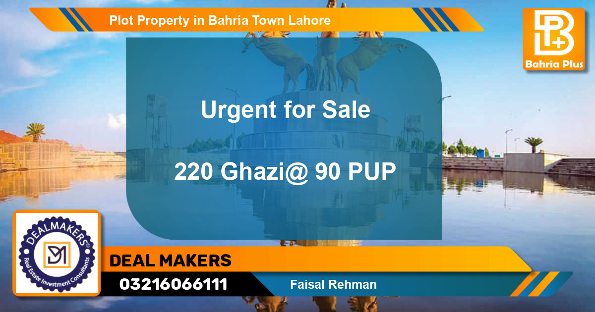 Residential Plot for Sale in Bahria Town, Lahore - (BP-81648)