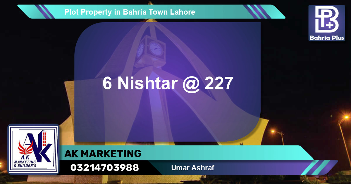 Residential Plot for Sale in Bahria Town, Lahore - (BP-81654)