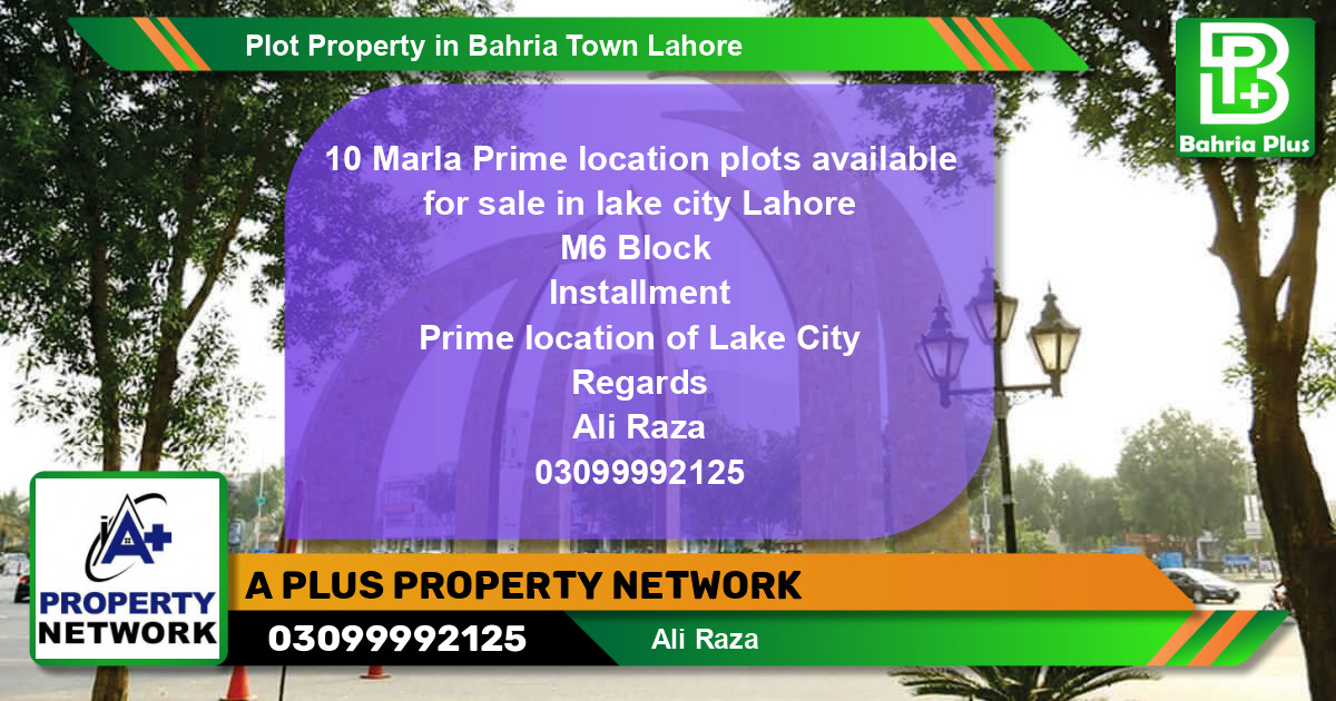 Residential Plot for Sale in Bahria Town, Lahore - (BP-81663)