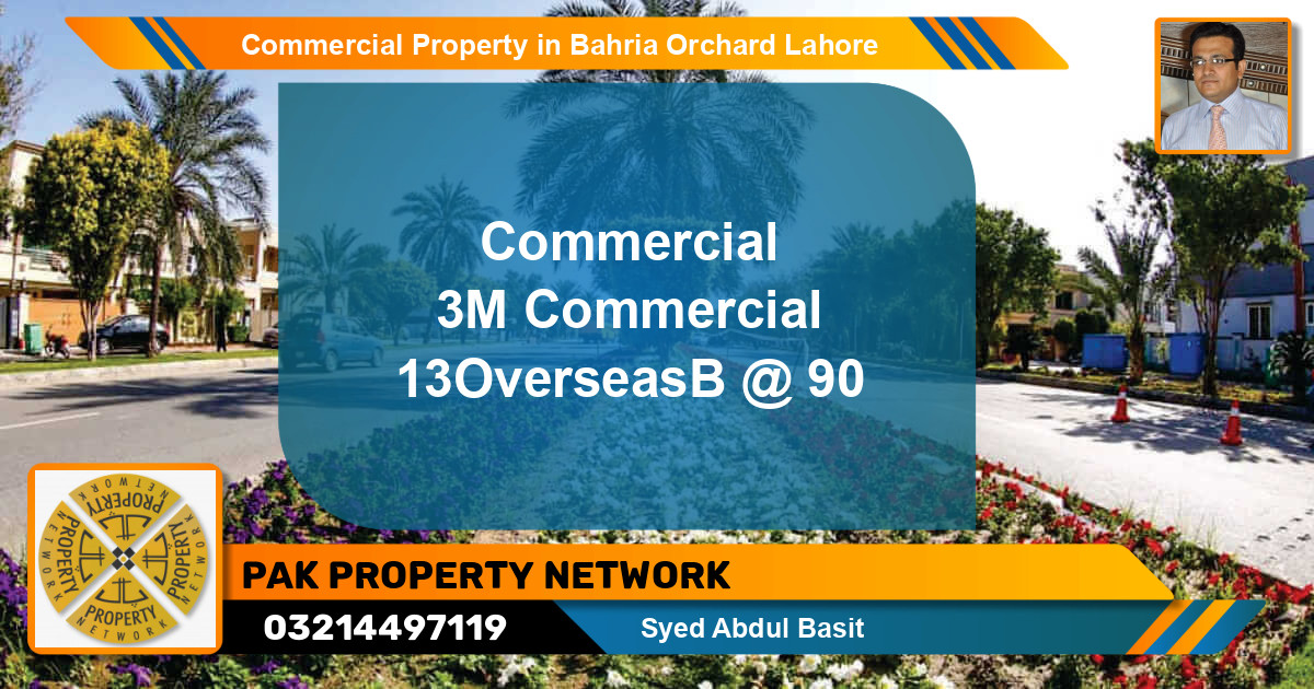 Commercial Property for Sale in Bahria Orchard, Lahore - (BP-81674)