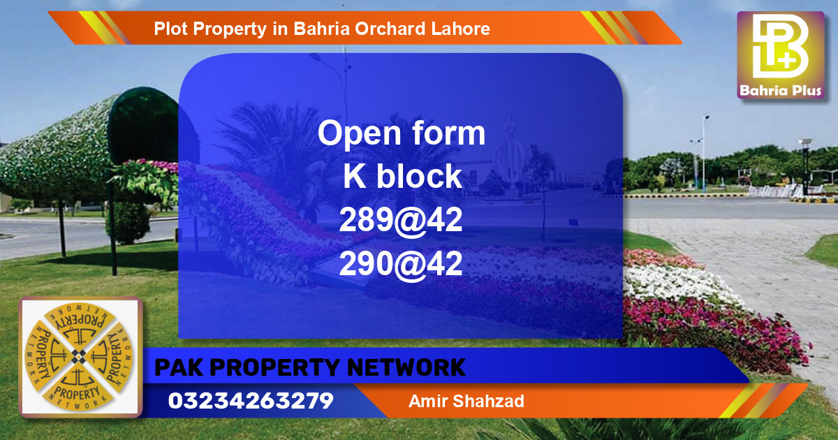 Residential Plot for Sale in Bahria Orchard, Lahore - (BP-81687)