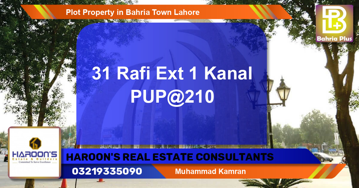 Residential Plot for Sale in Bahria Town, Lahore - (BP-81697)