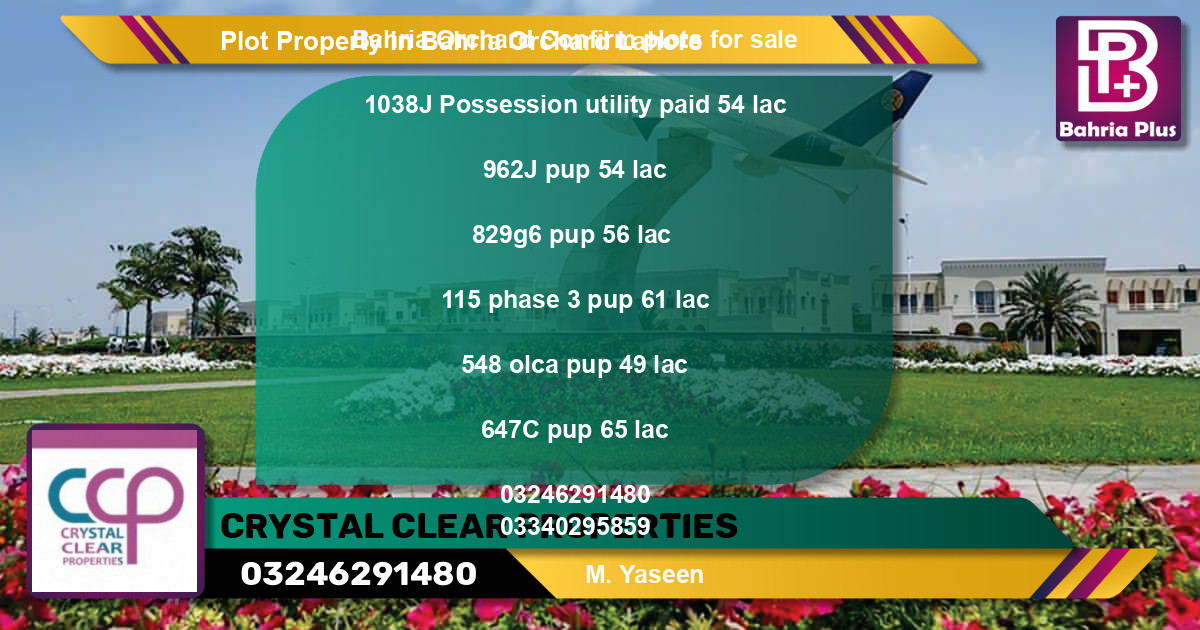 Residential Plot for Sale in Bahria Orchard, Lahore - (BP-81767)