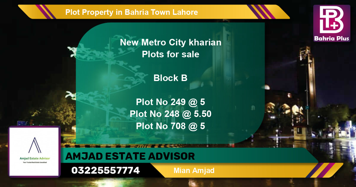 Residential Plot for Sale in Bahria Town, Lahore - (BP-81788)