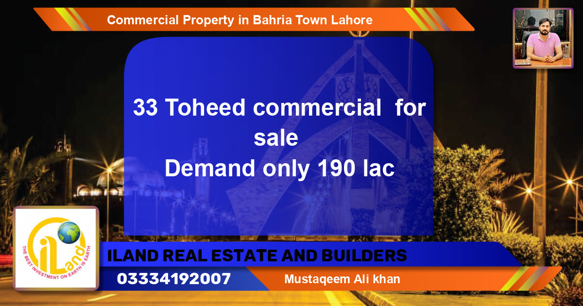 Commercial Property for Sale in Bahria Town, Lahore - (BP-81813)