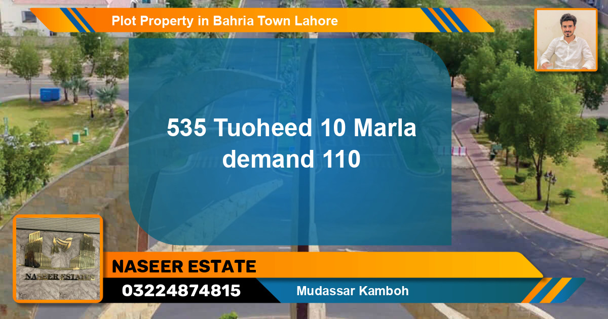 Residential Plot for Sale in Bahria Town, Lahore - (BP-81817)
