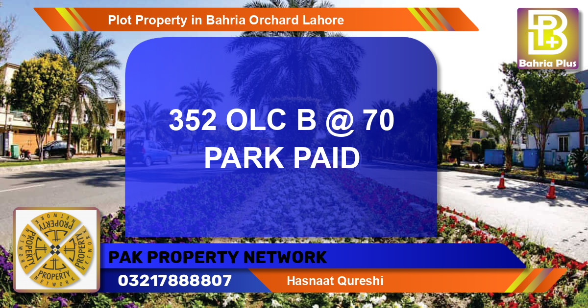 Residential Plot for Sale in Bahria Orchard, Lahore - (BP-81836)