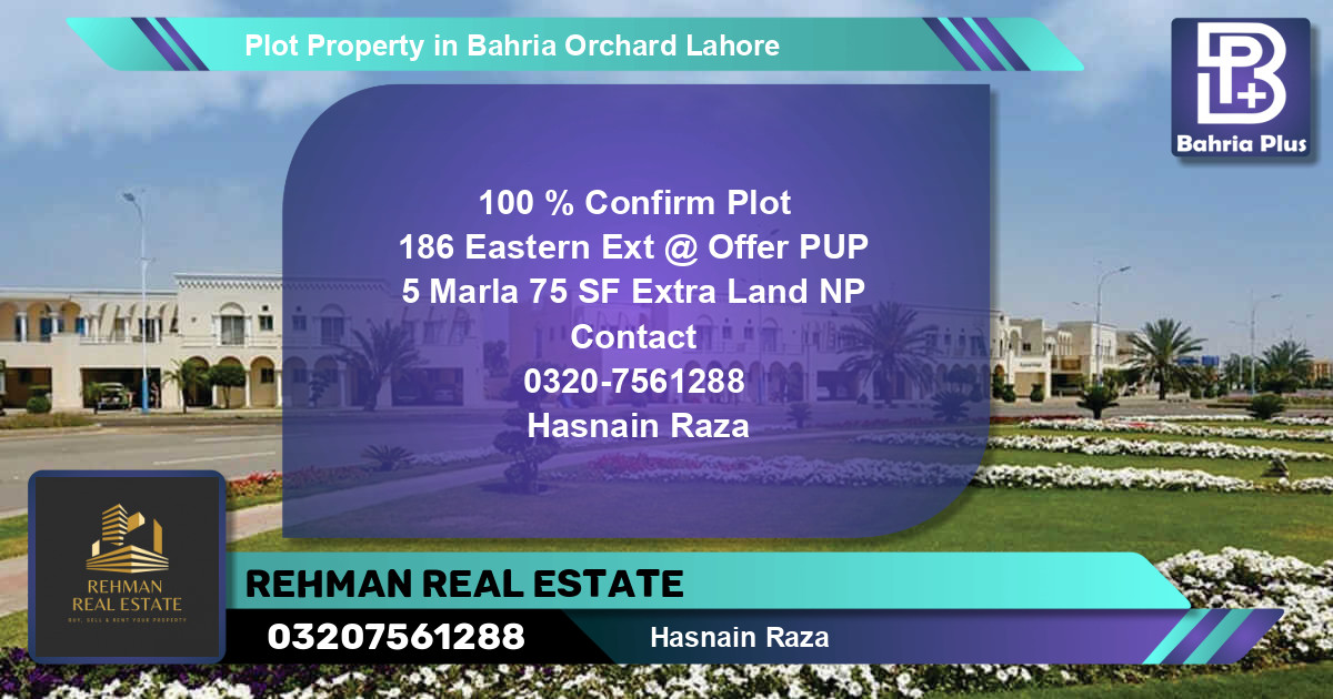 Residential Plot for Sale in Bahria Orchard, Lahore - (BP-81850)