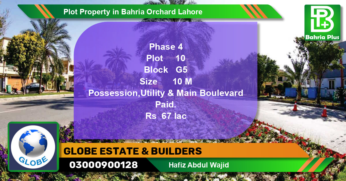 Residential Plot for Sale in Bahria Orchard, Lahore - (BP-81851)