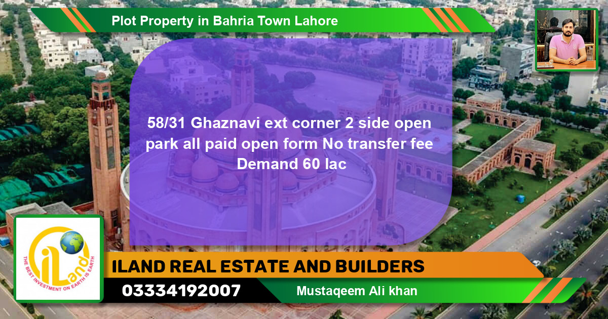 Residential Plot for Sale in Bahria Town, Lahore - (BP-81857)