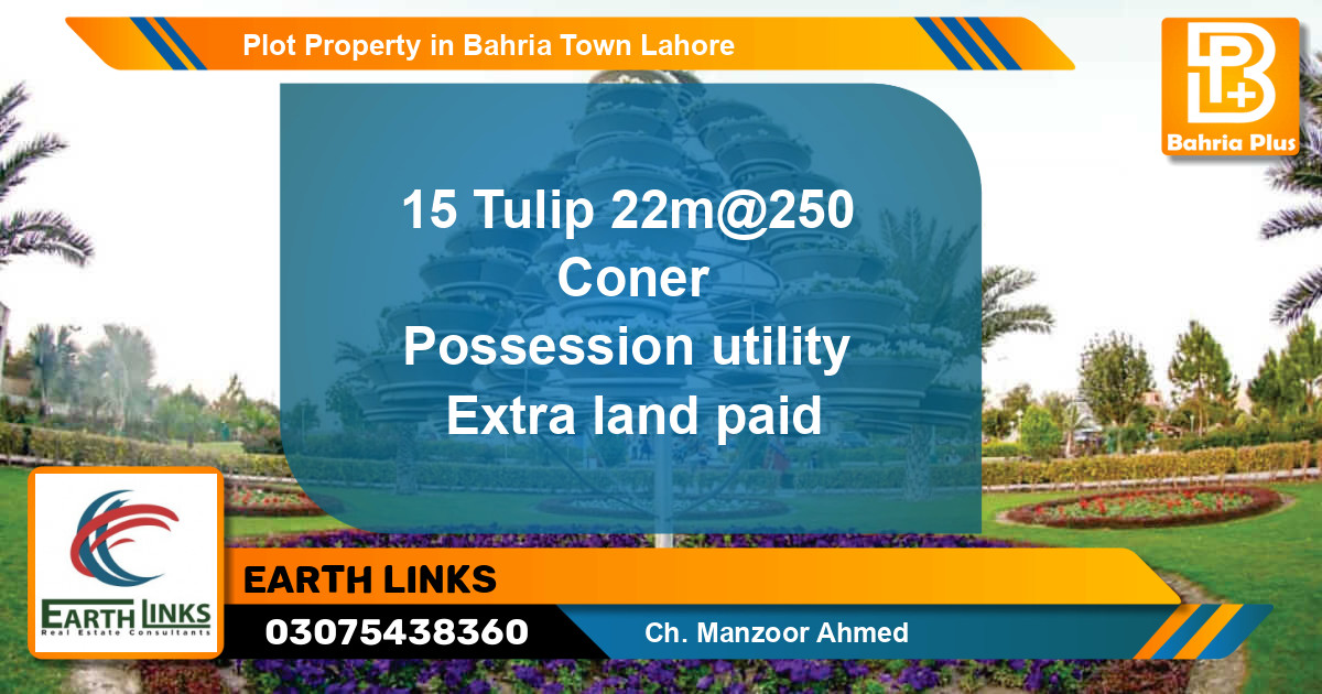 Residential Plot for Sale in Bahria Town, Lahore - (BP-81881)