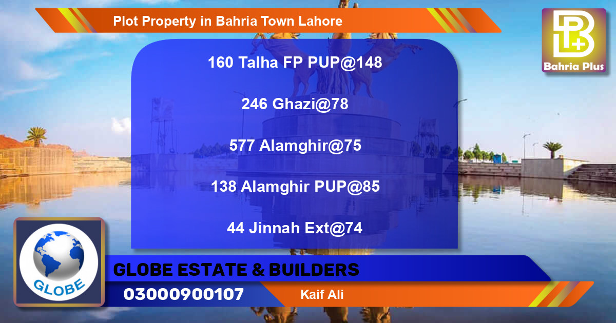 Residential Plot for Sale in Bahria Town, Lahore - (BP-81883)