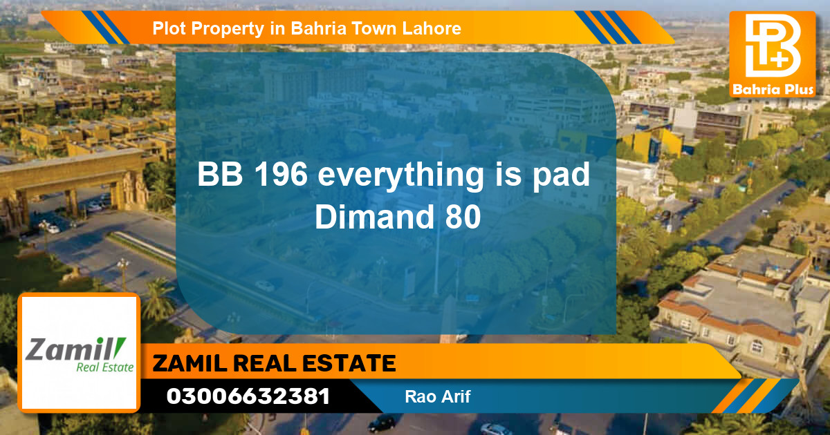 Residential Plot for Sale in Bahria Town, Lahore - (BP-81955)