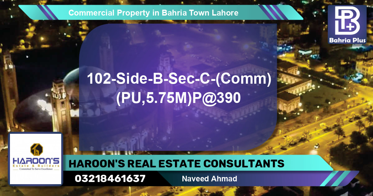 Commercial Property for Sale in Bahria Town, Lahore - (BP-81959)