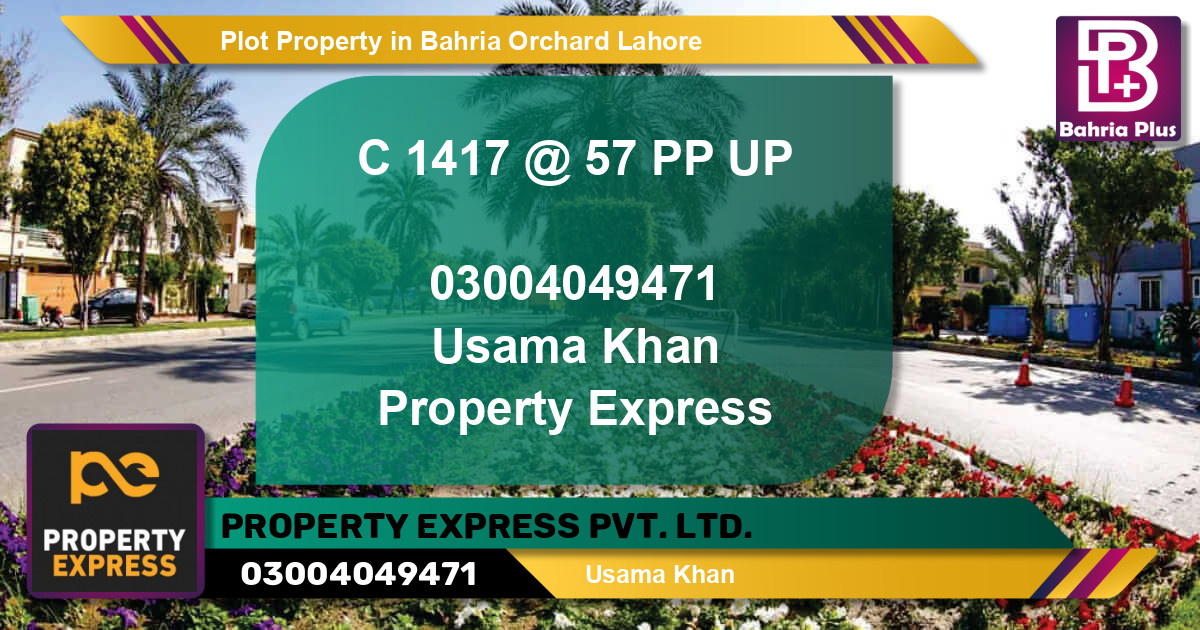 Residential Plot for Sale in Bahria Orchard, Lahore - (BP-81964)