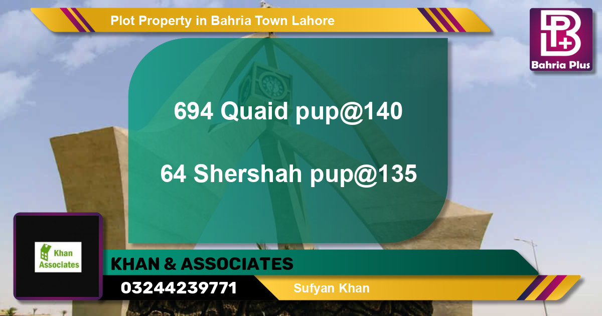 Residential Plot for Sale in Bahria Town, Lahore - (BP-81993)