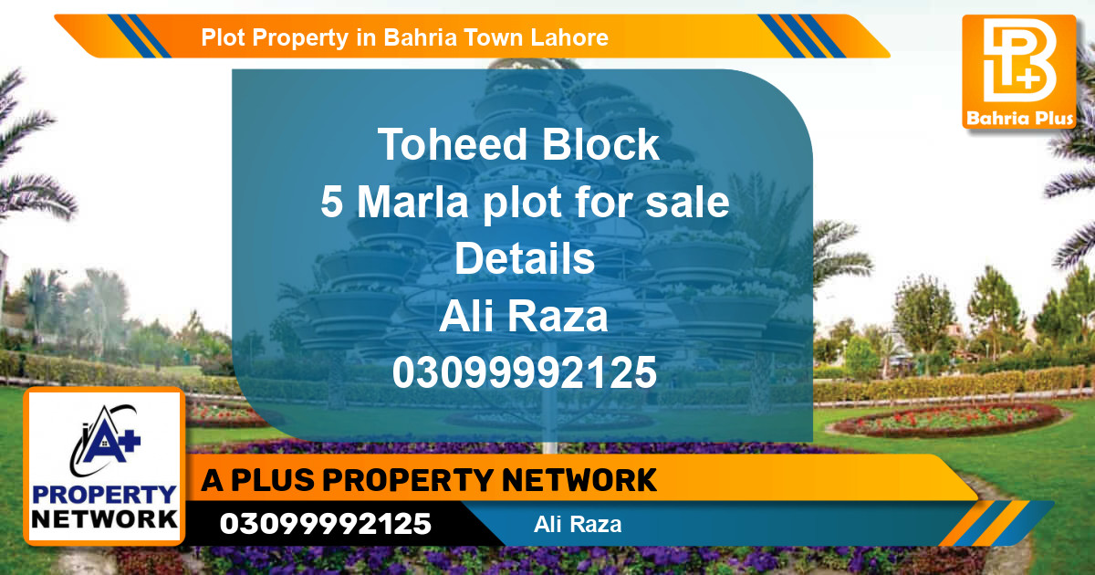 Residential Plot for Sale in Bahria Town, Lahore - (BP-82007)