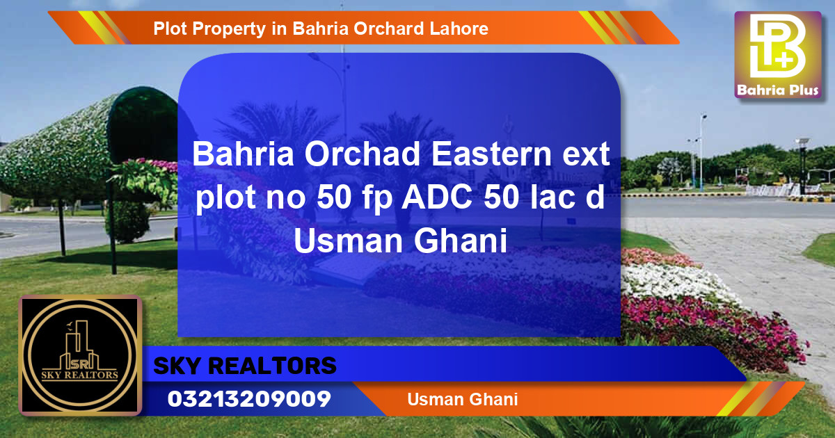 Residential Plot for Sale in Bahria Orchard, Lahore - (BP-82047)