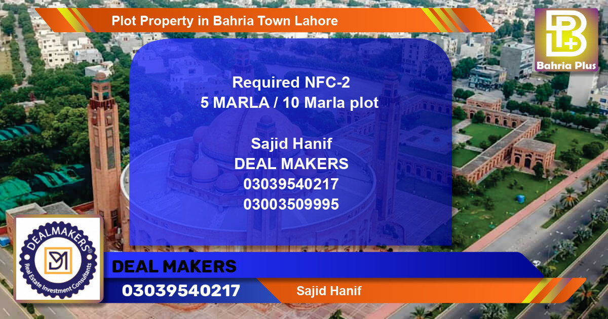 Residential Plot for Sale in Bahria Town, Lahore - (BP-82058)