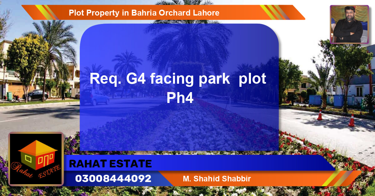 Residential Plot for Sale in Bahria Orchard, Lahore - (BP-82077)