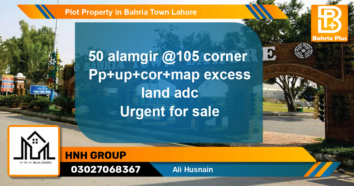 Residential Plot for Sale in Bahria Town, Lahore - (BP-82094)