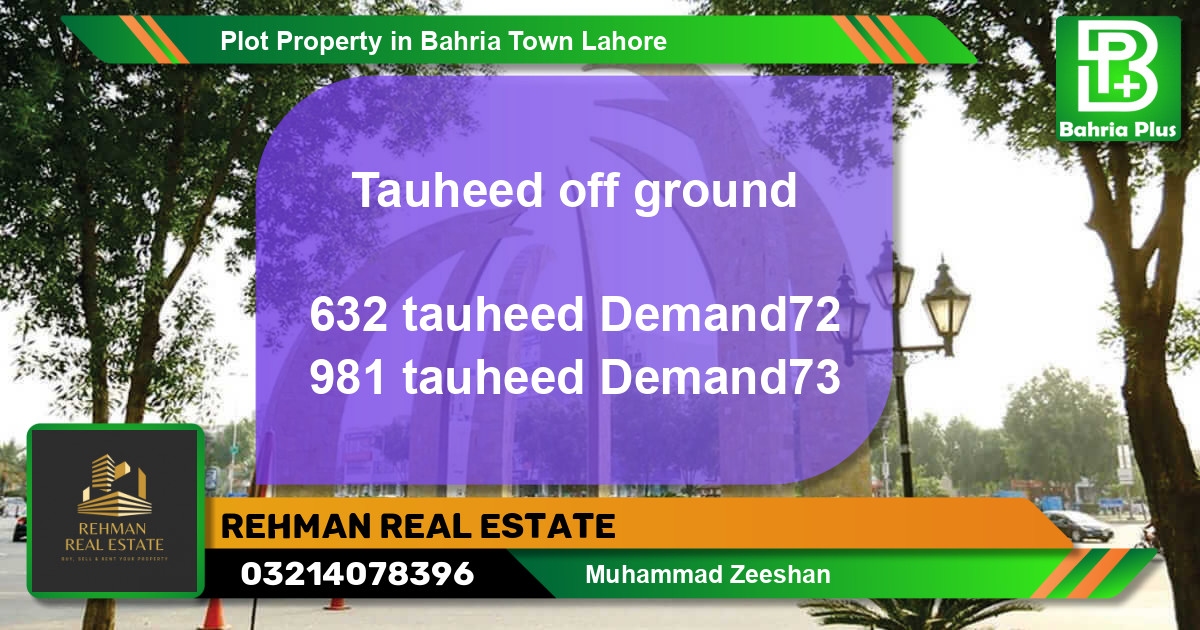 Residential Plot for Sale in Bahria Town, Lahore - (BP-82116)