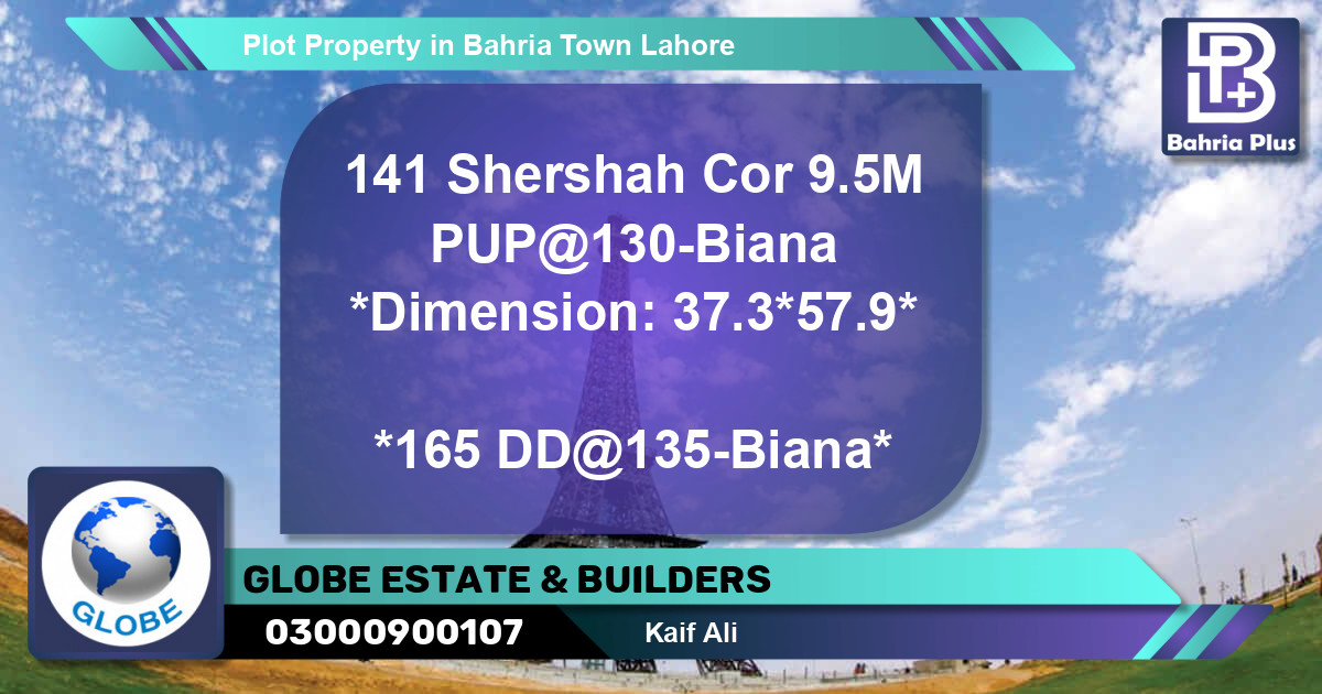 Residential Plot for Sale in Bahria Town, Lahore - (BP-82157)