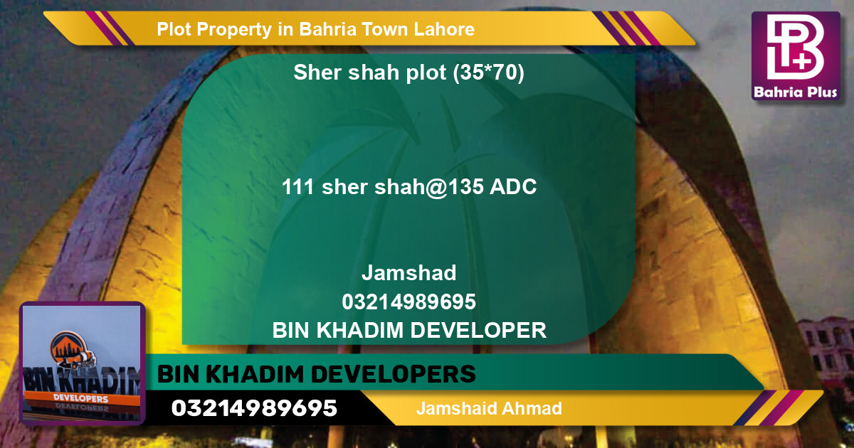 Residential Plot for Sale in Bahria Town, Lahore - (BP-82166)