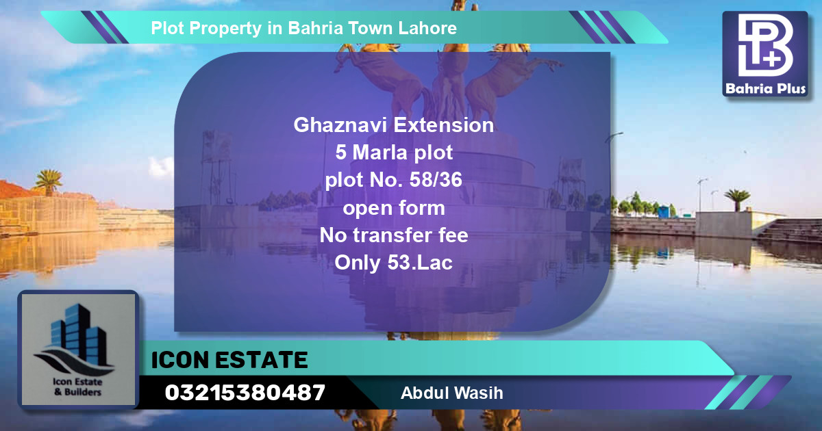 Residential Plot for Sale in Bahria Town, Lahore - (BP-82171)