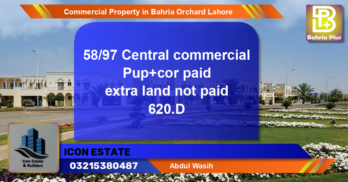Commercial Property for Sale in Bahria Orchard, Lahore - (BP-82174)