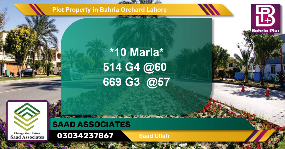 Residential Plot for Sale in Bahria Orchard, Lahore - (BP-82226)