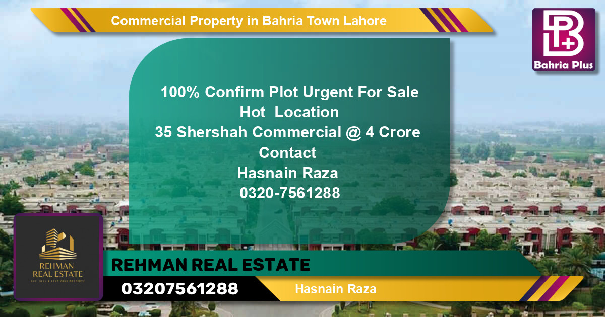 Commercial Property for Sale in Bahria Town, Lahore - (BP-82242)