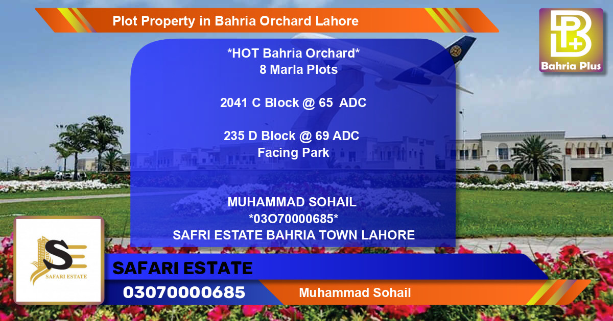 Residential Plot for Sale in Bahria Orchard, Lahore - (BP-82250)