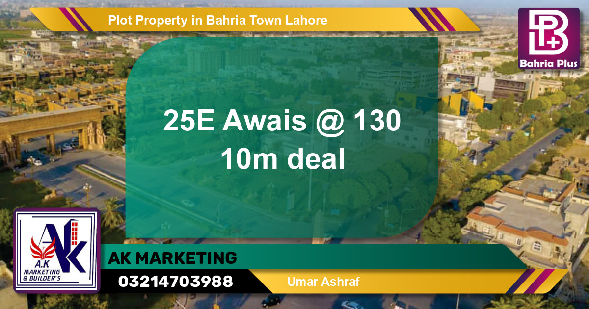 Residential Plot for Sale in Bahria Town, Lahore - (BP-82404)