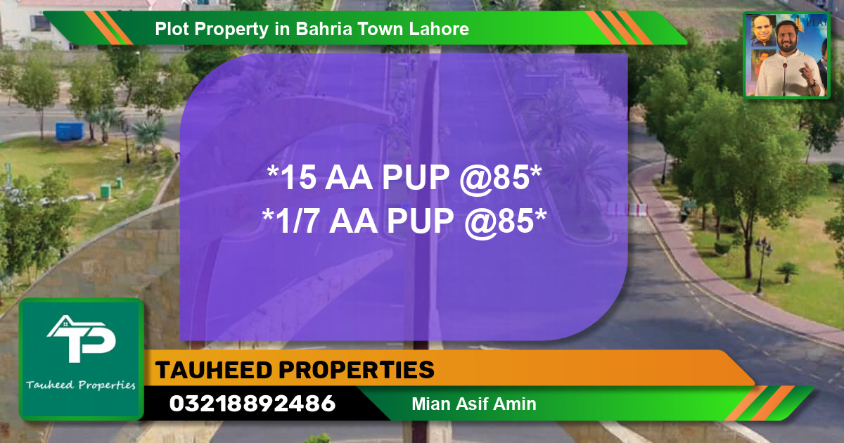 Residential Plot for Sale in Bahria Town, Lahore - (BP-82412)