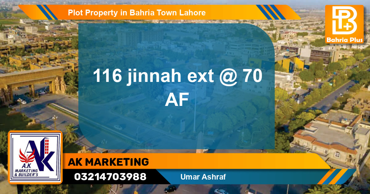 Residential Plot for Sale in Bahria Town, Lahore - (BP-82414)