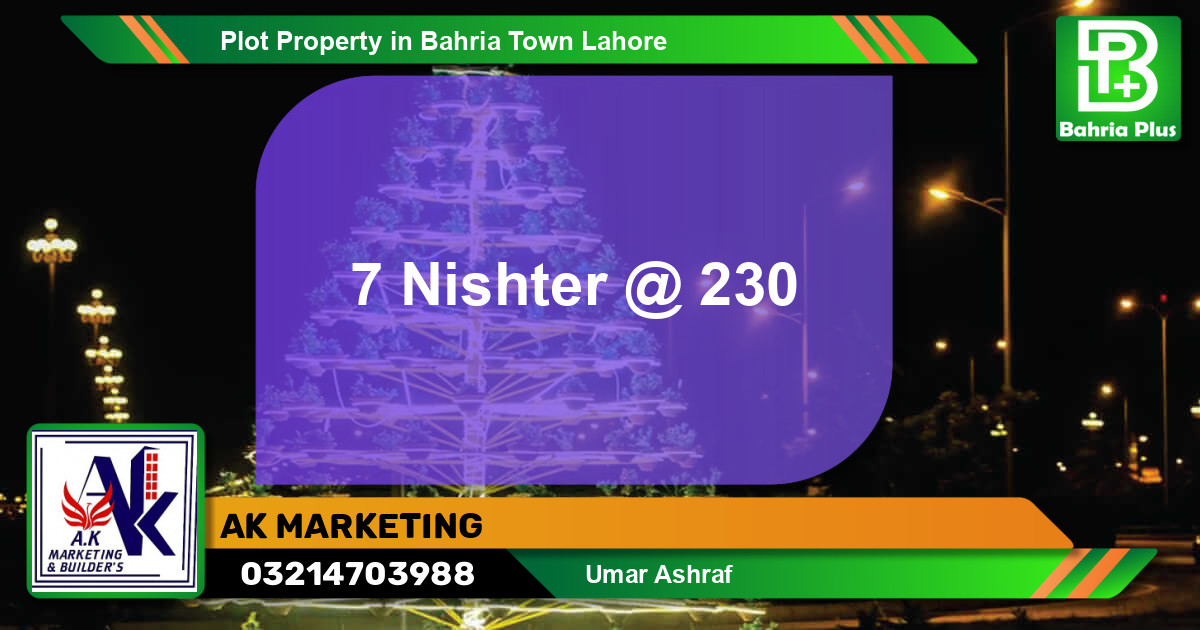 Residential Plot for Sale in Bahria Town, Lahore - (BP-82419)